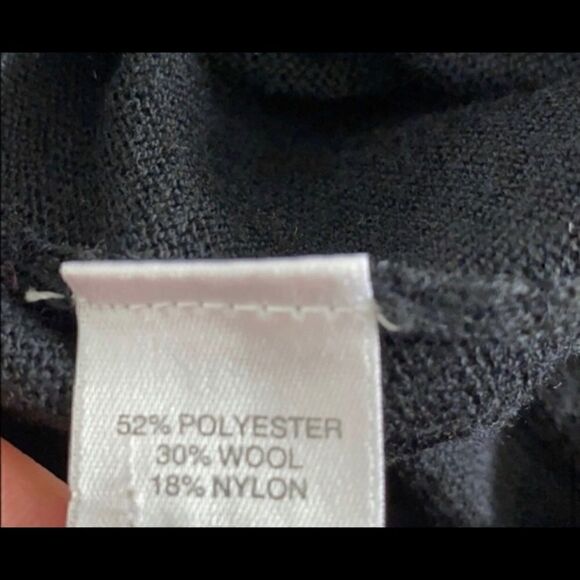 J. JILL BUTTON UP WOOL MIX BLACK DUSTER CARDIGAN M - Picture 5 of 5